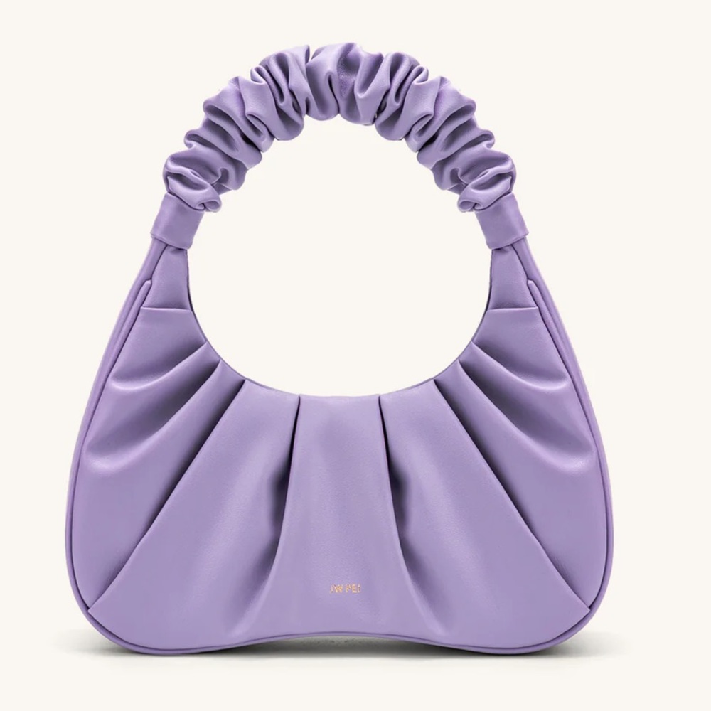 NWT JW PEI Gabbi Lilac Purple Ruched Vegan Leather Vintage Hobo Handbag